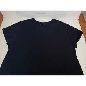 JMS Black Short Sleeve Crewneck T-Shirt Plus Size Womens 3X 22W/24W